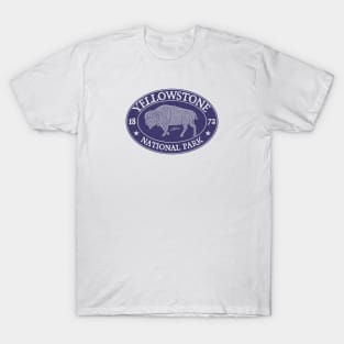 Yellowstone National Park Walking Bison T-Shirt